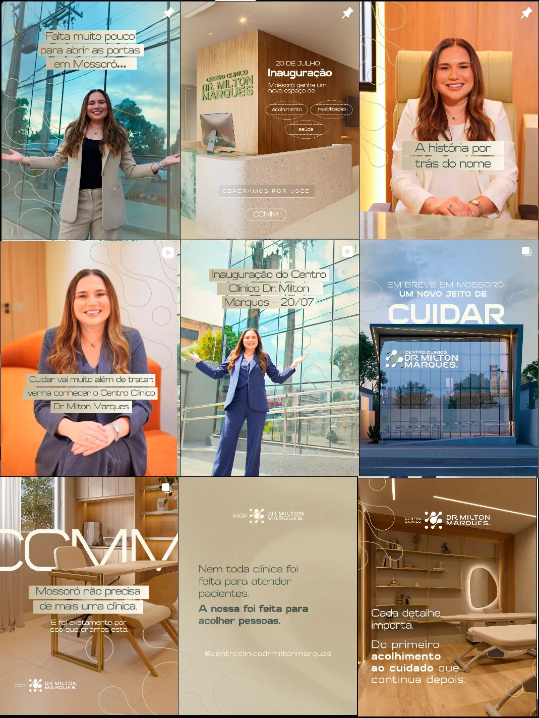 Publicação do Instagram do Centro Clínico Dr. Milton Marques